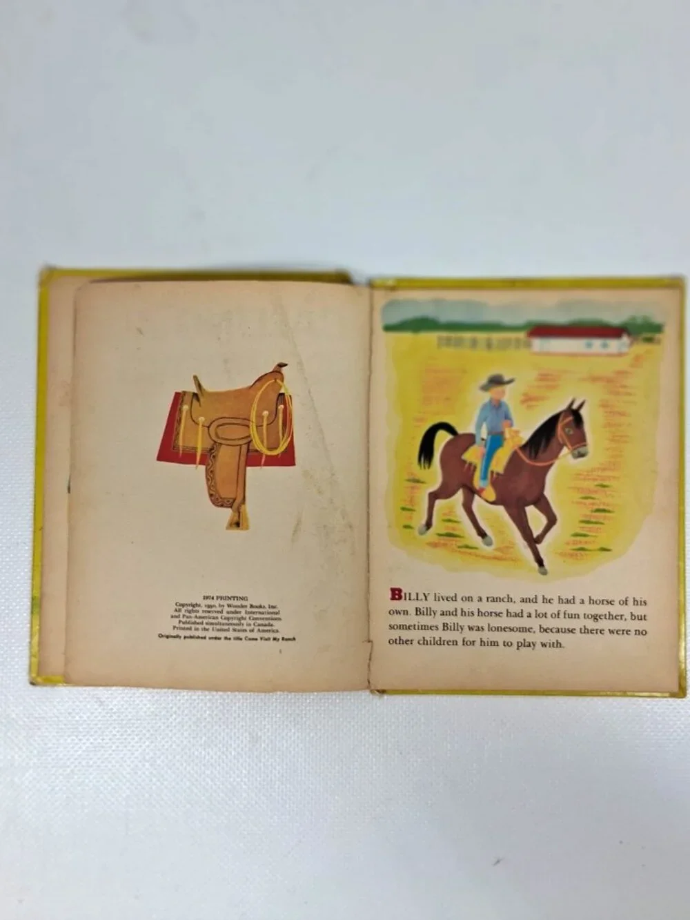 Calling All Cowboys, Vintage Children's Book by Baldwin Hawes, 1974